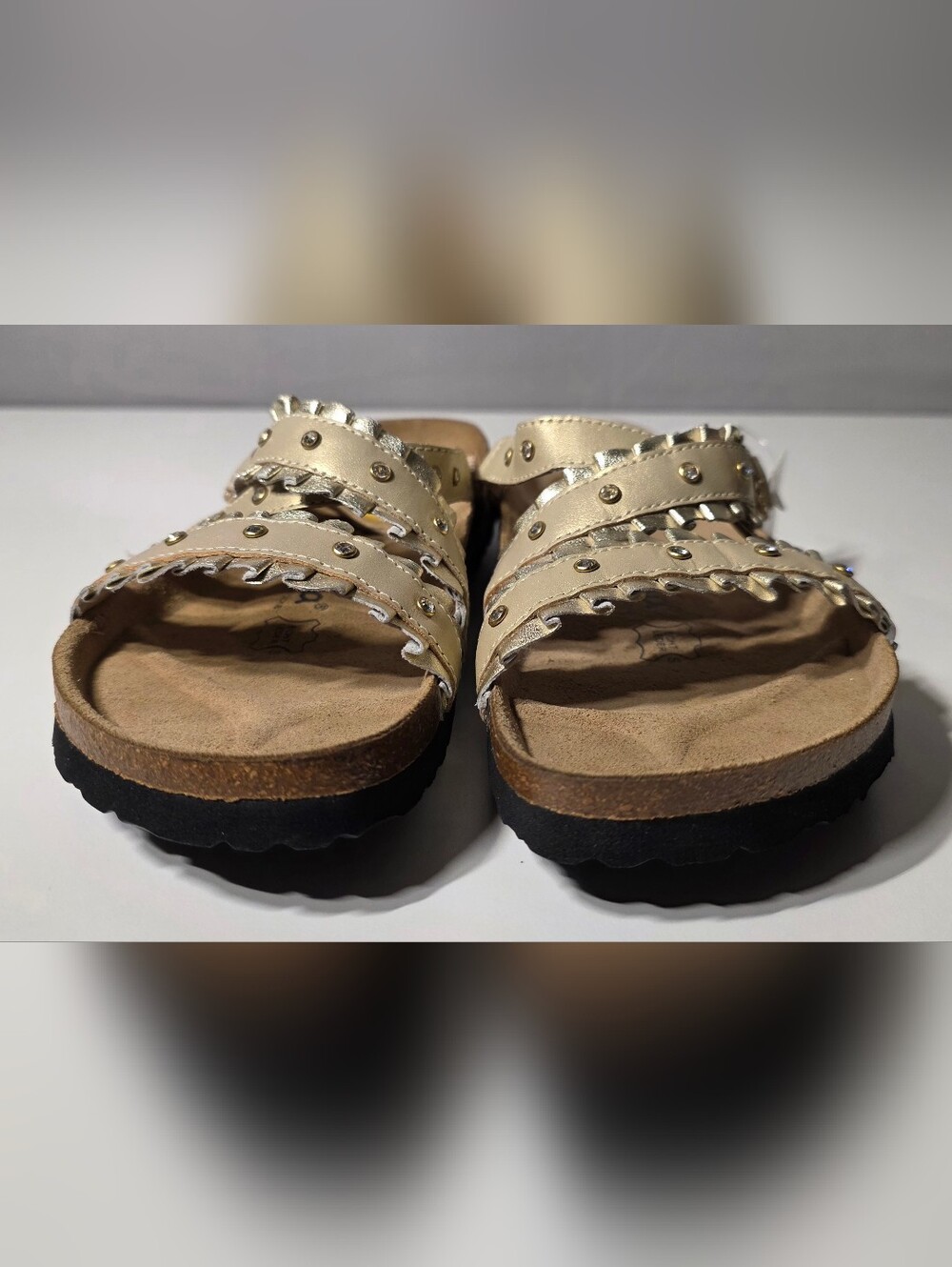Betula By Birkenstock Sandals Women 10 EU 41 Men 8 Stud Ruffle - Picture 5 of 10